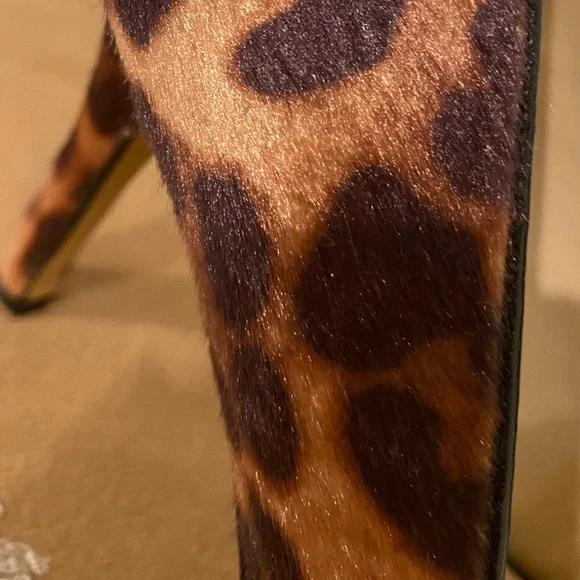 Nine West Sz 71/2 Awesome Cheetah Print Heels with Sleek Pointed Toe - Picture 5 of 5